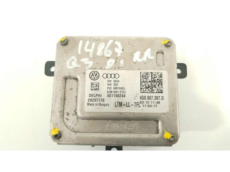 Recambio de centralita faros xenon para audi q3 (8ub, 8ug) 2.0 tdi referencia OEM IAM 4G0907397D 401140244 28297178