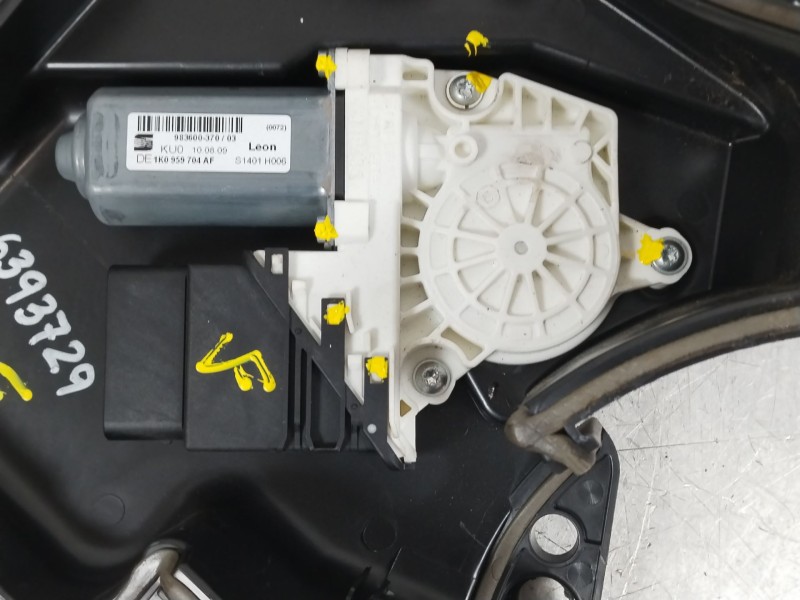Recambio de elevalunas trasero derecho para seat leon (1p1) 1.9 tdi referencia OEM IAM 1P0839402C 1P0867444A 1K0959704AF