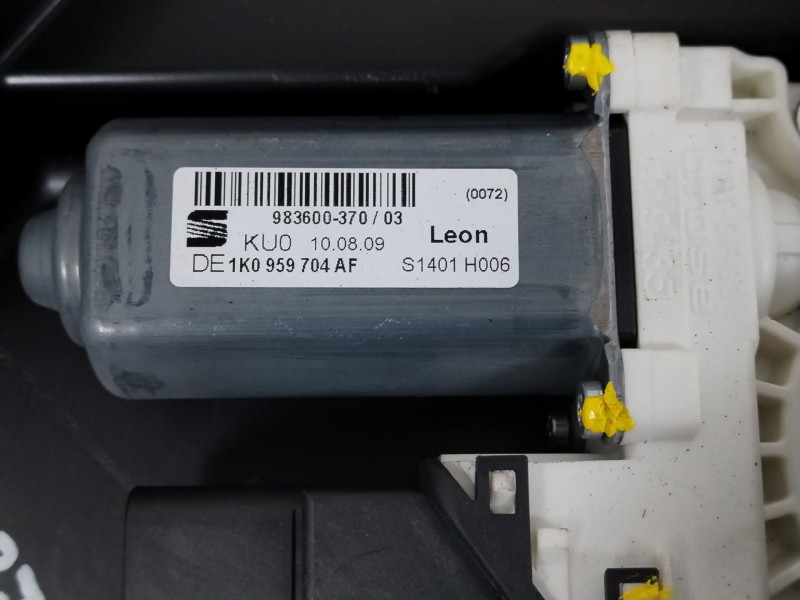 Recambio de elevalunas trasero derecho para seat leon (1p1) 1.9 tdi referencia OEM IAM 1P0839402C 1P0867444A 1K0959704AF