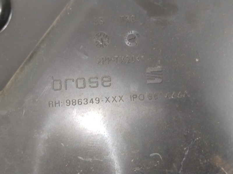 Recambio de elevalunas trasero derecho para seat leon (1p1) 1.9 tdi referencia OEM IAM 1P0839402C 1P0867444A 1K0959704AF