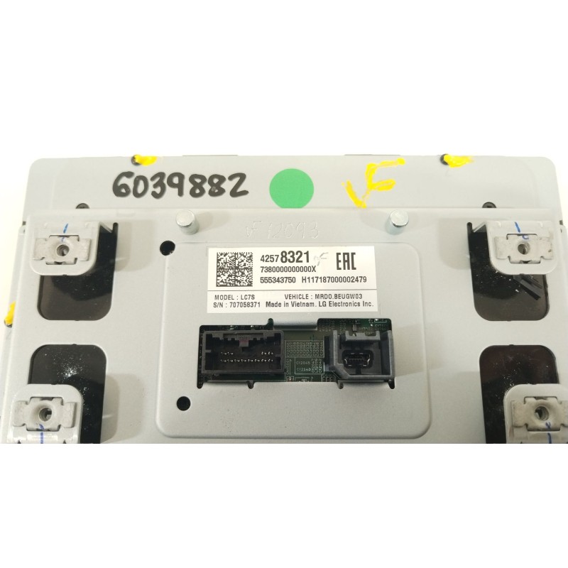 Recambio de pantalla multifuncion para opel astra k lim. 5türig business referencia OEM IAM 42578321 LC7S 555343750