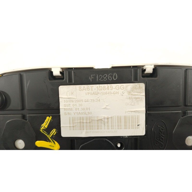 Recambio de cuadro instrumentos para ford fiesta (cb1) 1.6 tdci cat referencia OEM IAM 8A6T10849GG VP8A6F10894BC VP8A6F10849GH