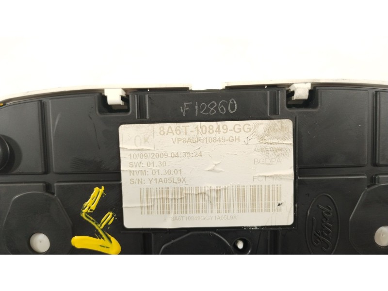 Recambio de cuadro instrumentos para ford fiesta (cb1) 1.6 tdci cat referencia OEM IAM 8A6T10849GG VP8A6F10894BC VP8A6F10849GH