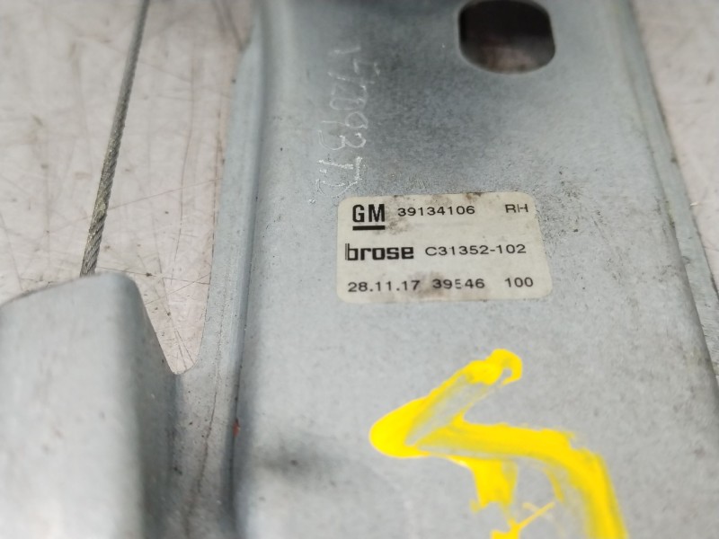 Recambio de elevalunas trasero derecho para opel astra k lim. 5türig business referencia OEM IAM 39134106 50217719 C32300101