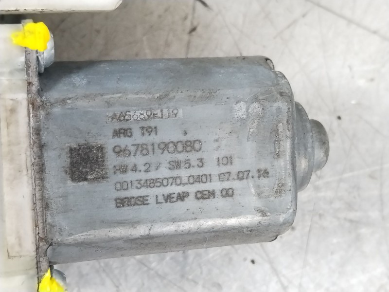 Recambio de elevalunas trasero izquierdo para peugeot 308 business line referencia OEM IAM 9677737380  9678190080