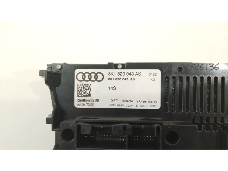 Recambio de mando climatizador para audi a5 sportback (8ta) 2.0 tdi referencia OEM IAM 8K1820043AS  