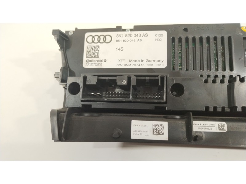 Recambio de mando climatizador para audi a5 sportback (8ta) 2.0 tdi referencia OEM IAM 8K1820043AS  
