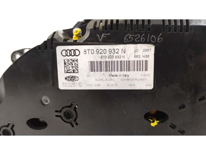 Recambio de cuadro instrumentos para audi a5 sportback (8ta) 2.0 tdi referencia OEM IAM 8T0920932N  