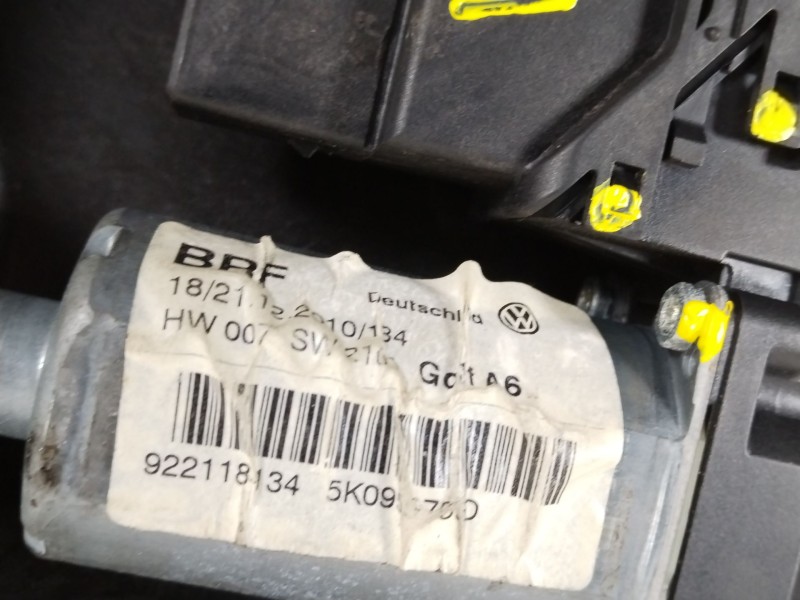 Recambio de elevalunas trasero izquierdo para volkswagen golf vi (5k1) 1.6 tdi referencia OEM IAM 5K4839461  5K4839755