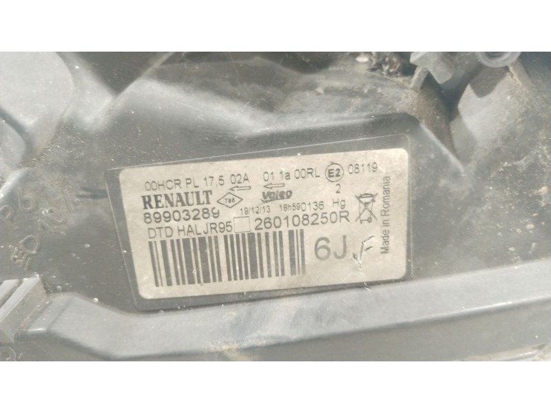 Recambio de faro derecho para renault grand scénic iii (jz0/1_) 1.9 dci referencia OEM IAM 260108250R  89903289