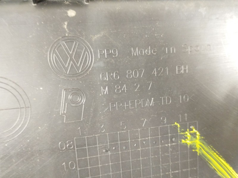 Recambio de paragolpes trasero para volkswagen polo (6r1) advance referencia OEM IAM 6p6807421  