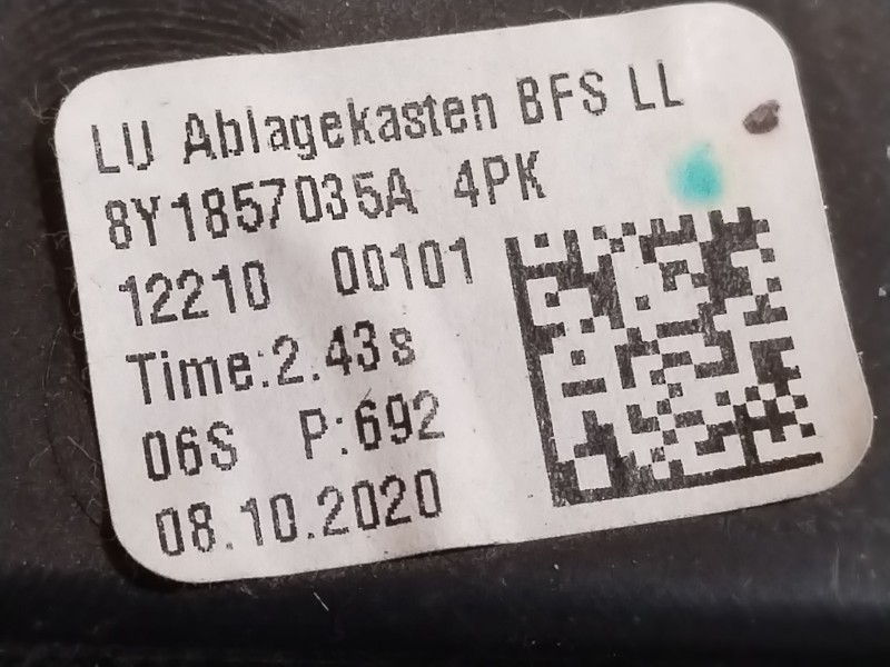 Recambio de guantera para audi a3 sportback (8y) gy referencia OEM IAM 8Y1857035A  