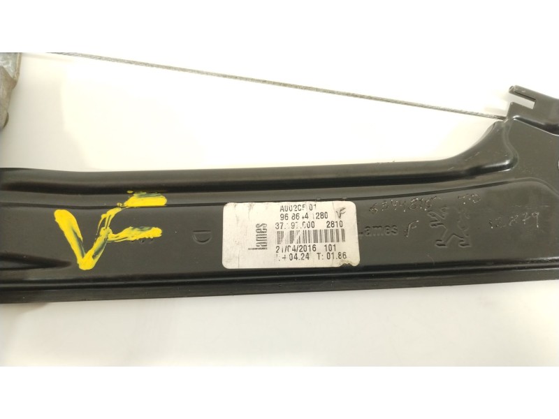 Recambio de elevalunas trasero derecho para peugeot 508 2.0 blue-hdi fap referencia OEM IAM 9686441280  9688808380