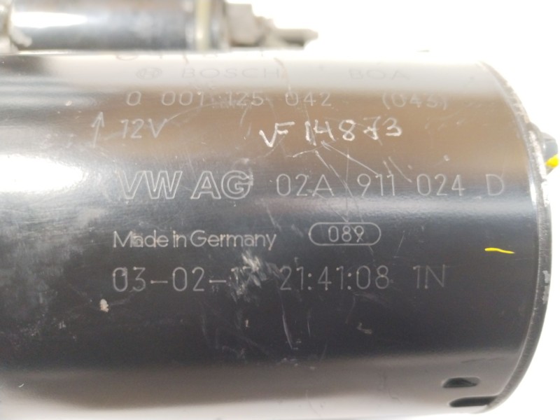 Recambio de motor arranque para seat toledo ii (1m2) 1.9 tdi referencia OEM IAM 02A911024D  0001125042