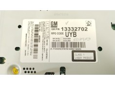 Recambio de sistema audio / radio cd para opel astra j lim. selective business referencia OEM IAM 13332702   2