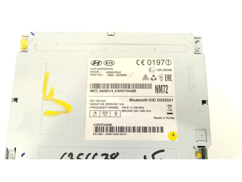 Recambio de sistema navegacion gps para kia cee´d (jd) 1.6 crdi 136 referencia OEM IAM 96560A2720WK  