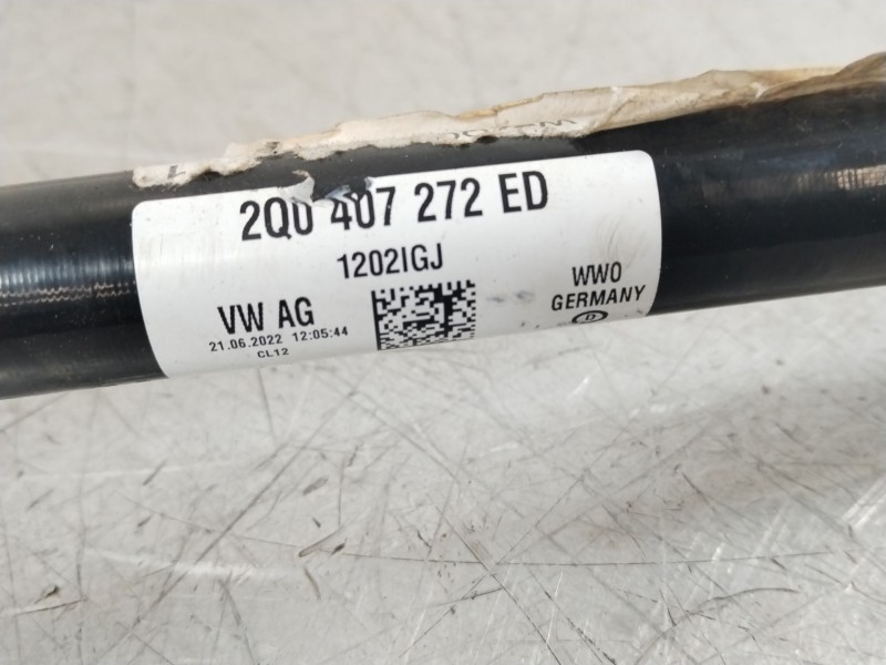 Recambio de transmision delantera derecha para seat arona (kj7, kjp) 1.6 mpi referencia OEM IAM 2Q0407272ED  