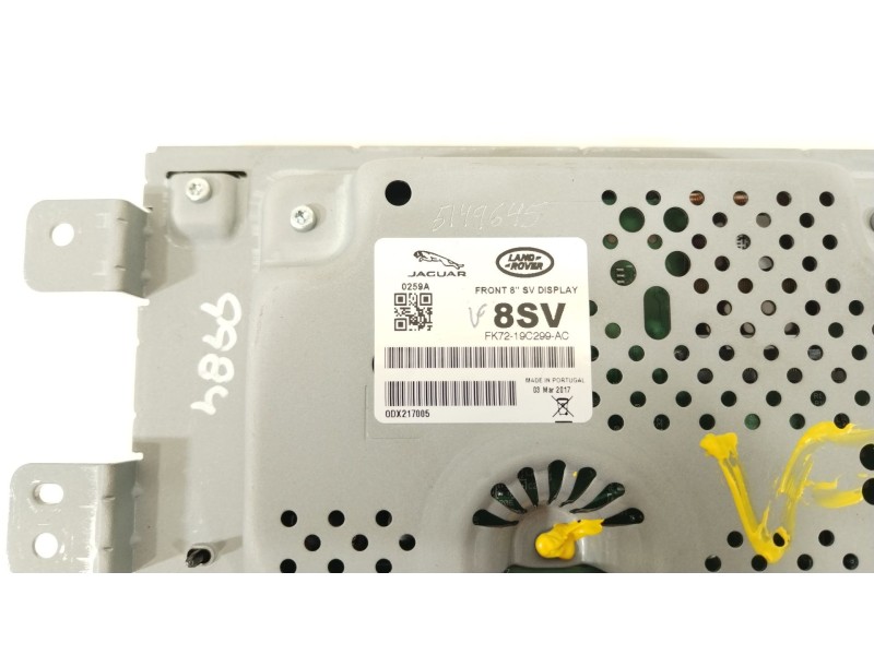 Recambio de pantalla multifuncion para jaguar xe portfolio referencia OEM IAM FK7219C299AC  T2R23589