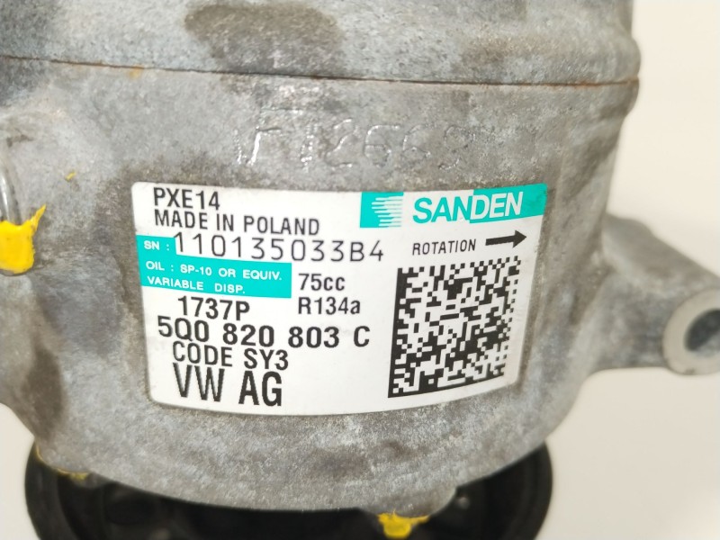 Recambio de compresor aire acondicionado para seat leon (5f1) 2.0 tdi referencia OEM IAM 5Q0820803C  PXE147
