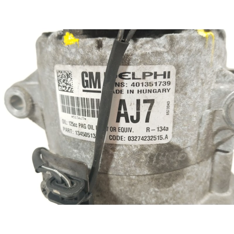 Recambio de compresor aire acondicionado para opel astra j sports tourer selective referencia OEM IAM 401351739  13450513