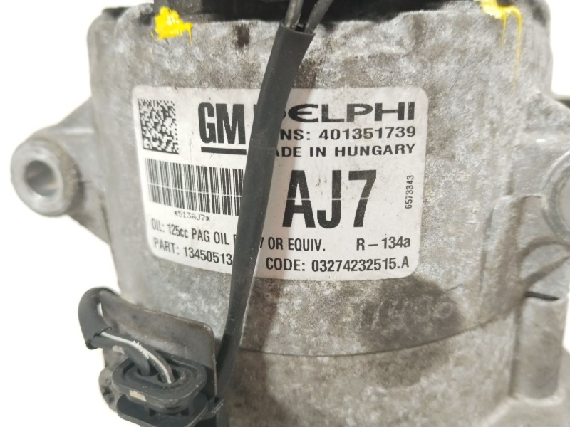 Recambio de compresor aire acondicionado para opel astra j sports tourer selective referencia OEM IAM 401351739  13450513