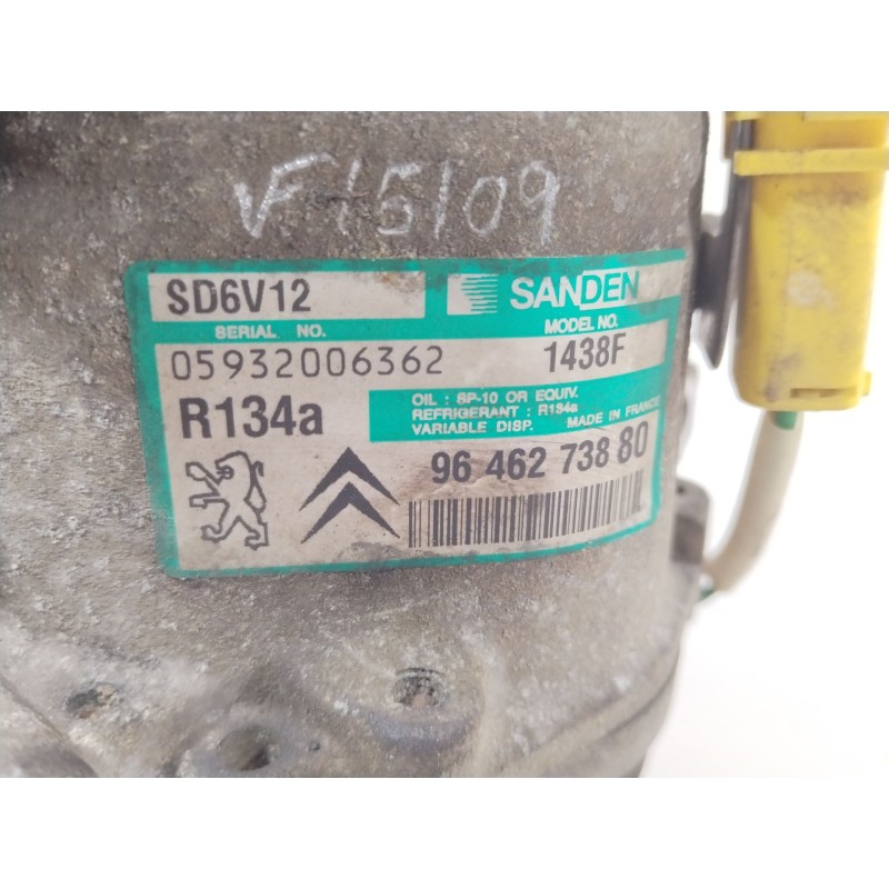 Recambio de compresor aire acondicionado para citroën xsara (n1) 1.6 16v referencia OEM IAM 9646273880  SD6V12