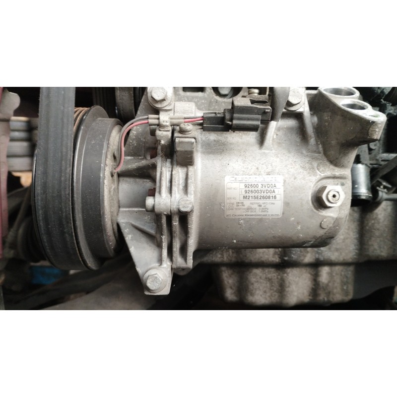 Recambio de compresor aire acondicionado para nissan juke (f15) acenta referencia OEM IAM 926003VD0A  