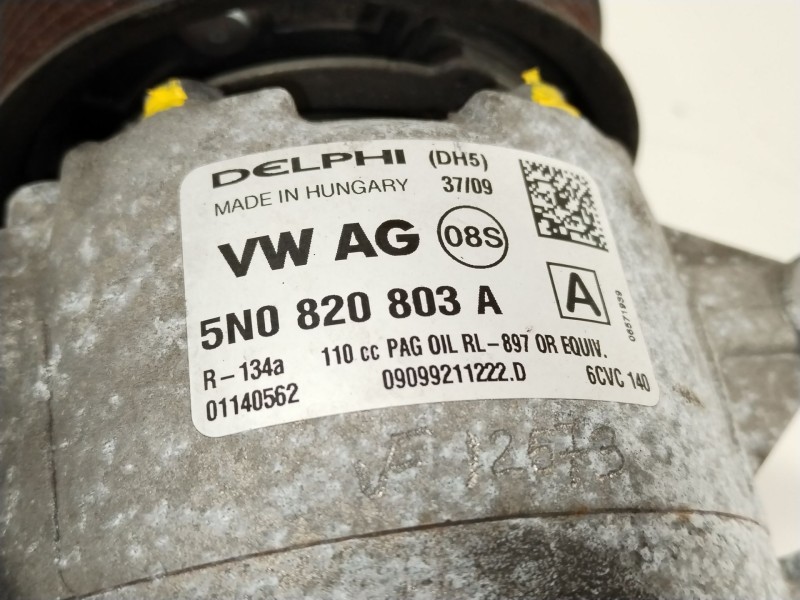 Recambio de compresor aire acondicionado para volkswagen polo (6r1) advance referencia OEM IAM 5N0820803A 6CVC140 01140562