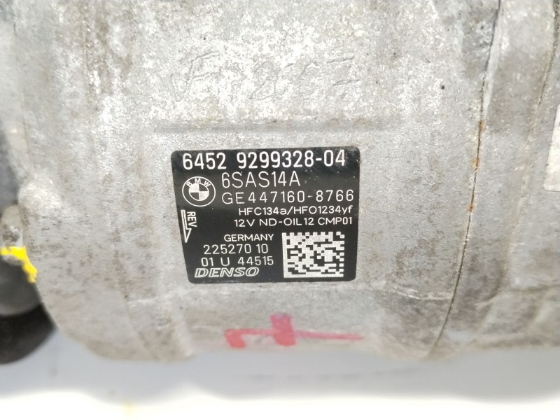 Recambio de compresor aire acondicionado para bmw serie 3 touring (f31) 320d referencia OEM IAM 64529299328 GE4471608766 6SAS14A