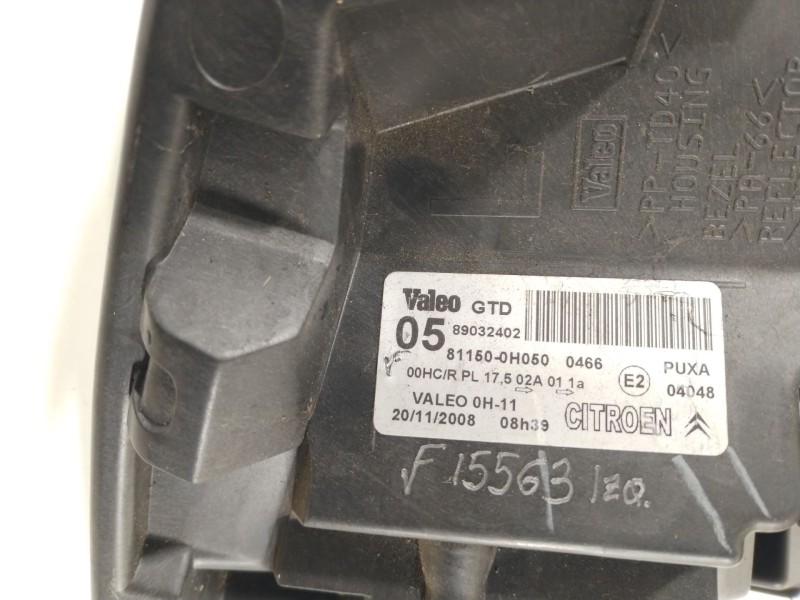 Recambio de faro izquierdo para citroën c1 (pm_, pn_) 1.0 referencia OEM IAM 811500H050  89032402