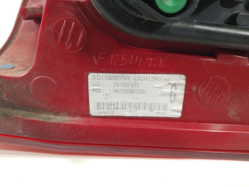 Recambio de piloto trasero izquierdo para peugeot 5008 sport pack referencia OEM IAM 9672666580  26120102