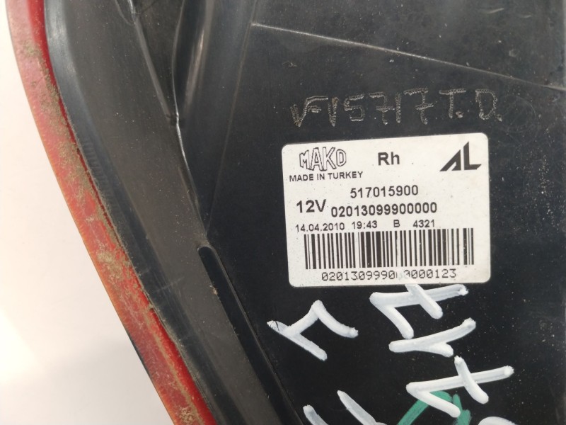 Recambio de piloto trasero derecho para fiat grande punto (199_) 1.2 referencia OEM IAM 51701590  517015900