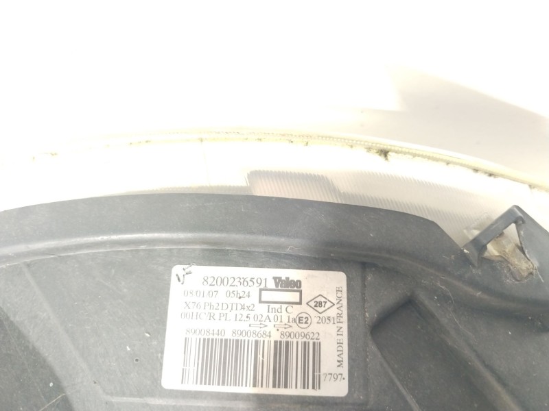 Recambio de faro derecho para renault kangoo (kc0/1_) 1.5 dci referencia OEM IAM 8200236591  