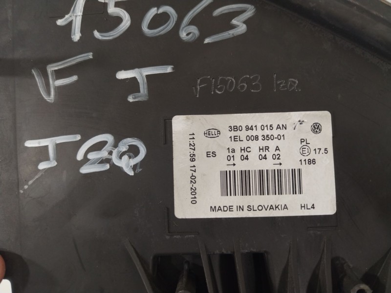 Recambio de faro izquierdo para volkswagen passat b5.5 (3b3) 1.9 tdi referencia OEM IAM 3B0941015AN  1EL00835001