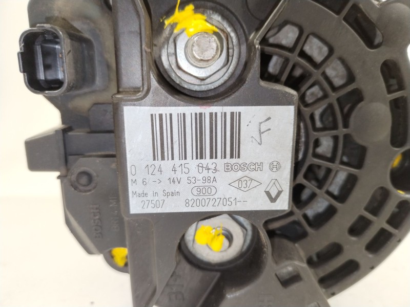 Recambio de alternador para dacia logan ambiance referencia OEM IAM 8200727051  0124415043