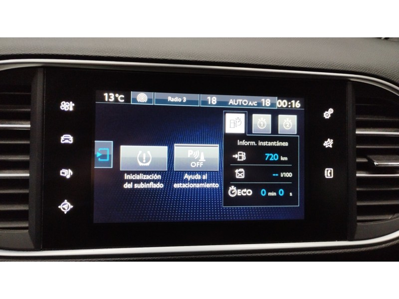 Recambio de pantalla multifuncion para peugeot 308 sw active referencia OEM IAM 9811486280  