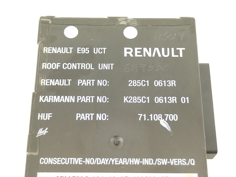 Recambio de modulo electronico para renault megane iii coupe bose edition referencia OEM IAM 285C10613R  K285C10613R