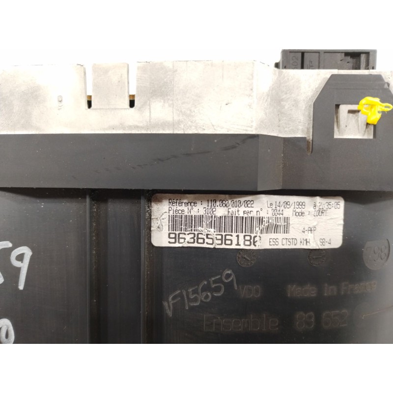 Recambio de cuadro instrumentos para citroën saxo (s0, s1) 1.6 vtl, vtr referencia OEM IAM 9636596180   Recambio de cuadro instrumentos para citroën saxo (s0, s1) 1.6 vtl, vtr referencia OEM IAM 9636596180