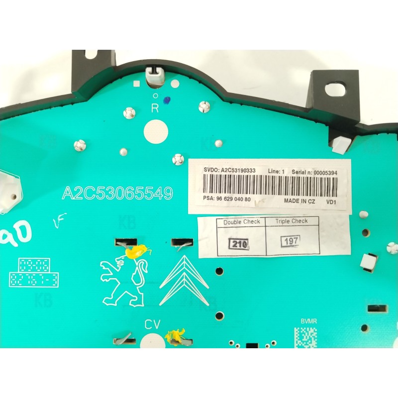 Recambio de cuadro instrumentos para peugeot 207/207+ (wa_, wc_) 1.4 16v referencia OEM IAM 9662904080 A2C53190333 A2C53065549