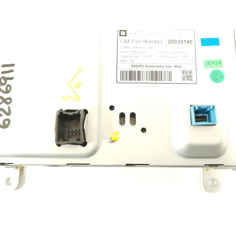 Recambio de pantalla multifuncion para opel astra j sports tourer enjoy referencia OEM IAM 20939145  14780310