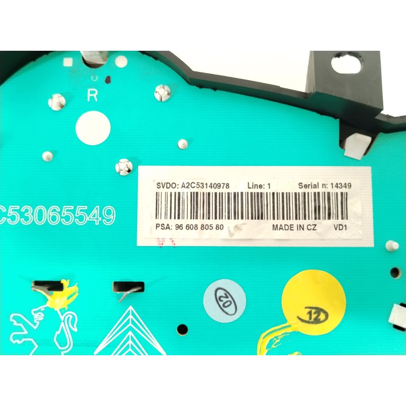 Recambio de cuadro instrumentos para peugeot 207/207+ (wa_, wc_) 1.6 hdi referencia OEM IAM 9660880580 A2C53140976 A2C53065549
