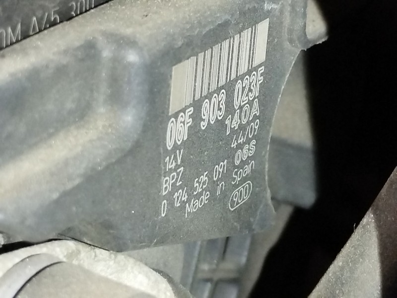Recambio de alternador para volkswagen polo v (6r1, 6c1) 1.6 tdi referencia OEM IAM 06F903023F  0124525091