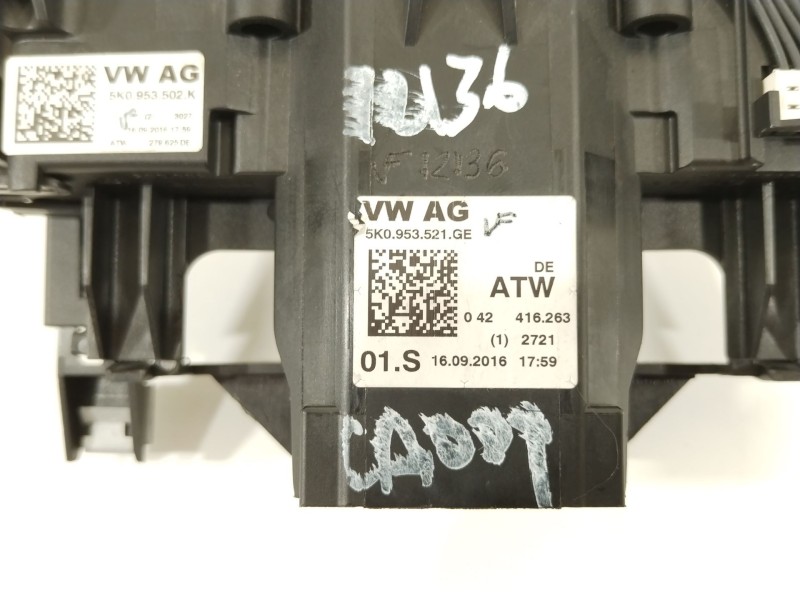 Recambio de mando intermitentes para volkswagen caddy furgón/kombi furgón bluemotion referencia OEM IAM 5K0953521GE  5K0953502K