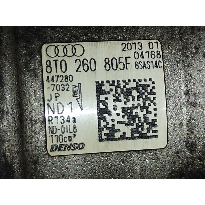 Recambio de compresor aire acondicionado para audi a4 b8 (8k2) 2.0 tdi referencia OEM IAM 8T0260805F  4472807032