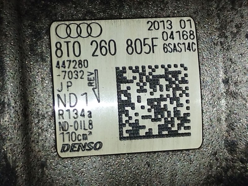 Recambio de compresor aire acondicionado para audi a4 b8 (8k2) 2.0 tdi referencia OEM IAM 8T0260805F  4472807032