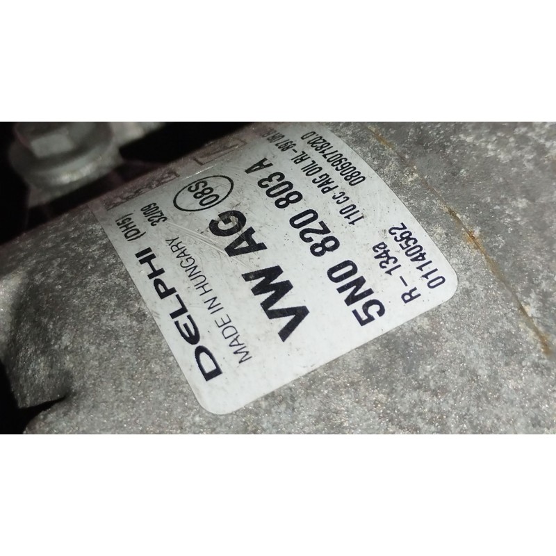 Recambio de compresor aire acondicionado para volkswagen polo v (6r1, 6c1) 1.6 tdi referencia OEM IAM 5N0820803A  