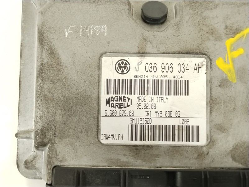Recambio de centralita motor uce para seat ibiza iii (6l1) 1.4 16v referencia OEM IAM 036906034AH  6160067908