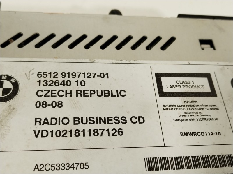 Recambio de sistema audio / radio cd para bmw x3 (e83) xdrive 20d referencia OEM IAM 65129197127  A2C53334705