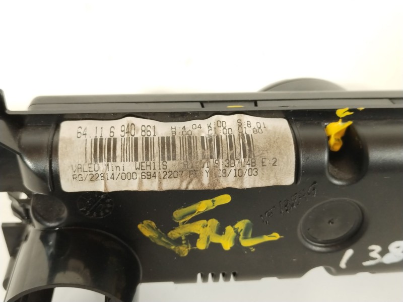 Recambio de mando climatizador para mini mini (r50, r53) cooper s referencia OEM IAM 64116940861  