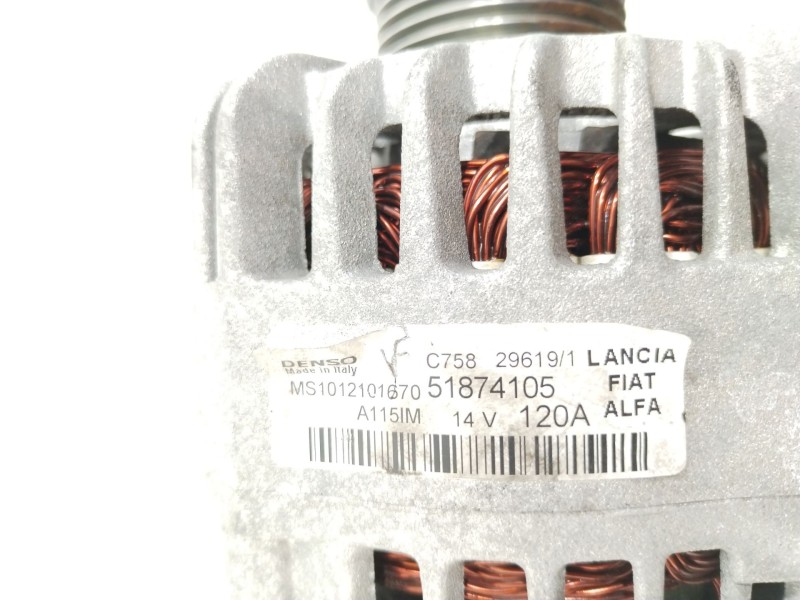 Recambio de alternador para alfa romeo giulietta (940_) 1.4 bifuel (940fxa1a, 940fxt1a) referencia OEM IAM 51874105  